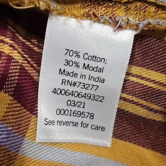 SO Plaid Button Down Shirt. NWOT - Picture 5 of 6